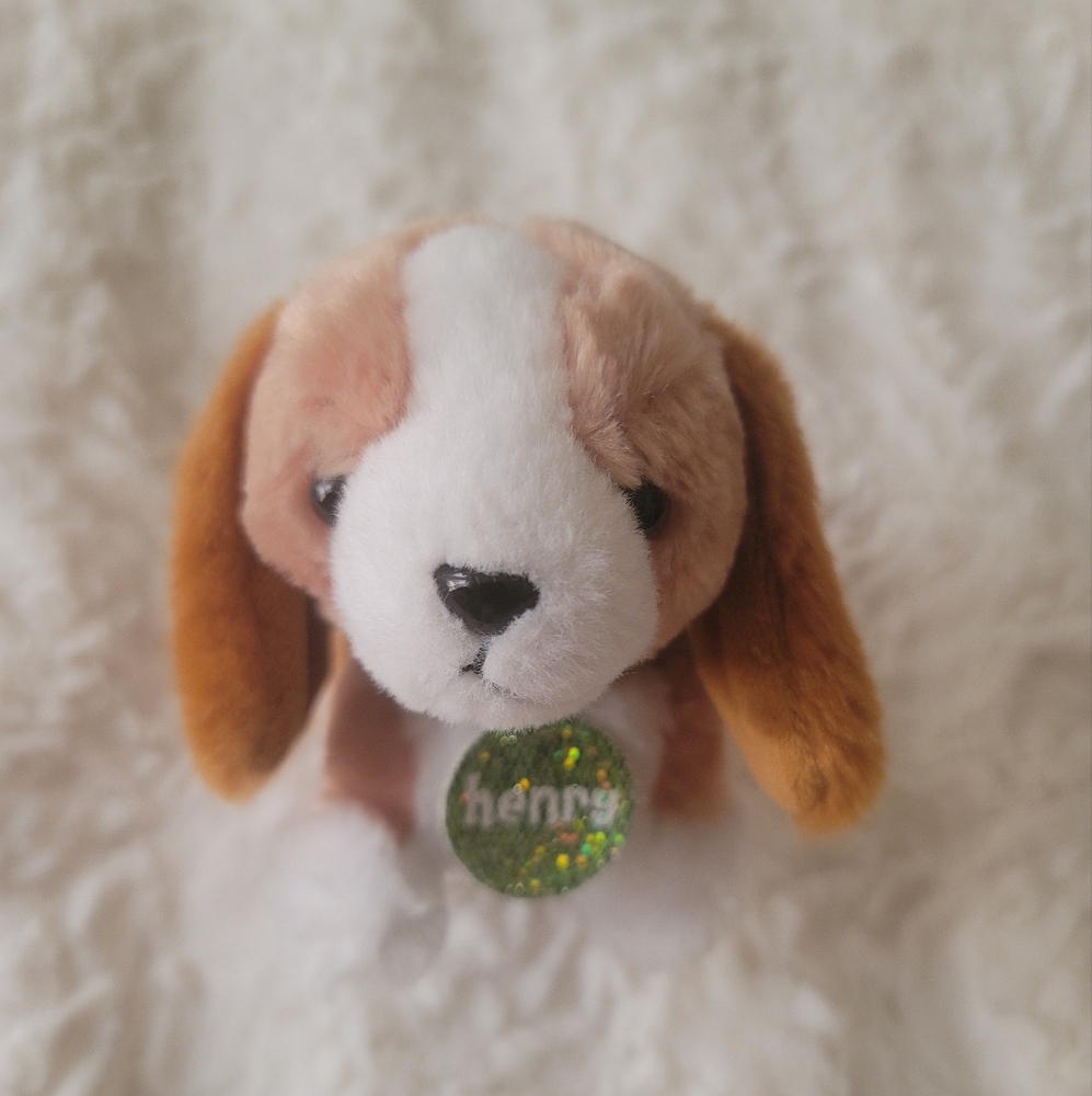 Justice Pet Shop "Henry" The Dog Cute Brown/White Plush